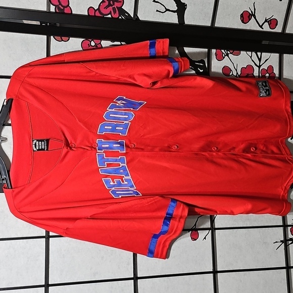 Death Row Records Red‎ Baseball Jersey Size 3XL New - Picture 1 of 7